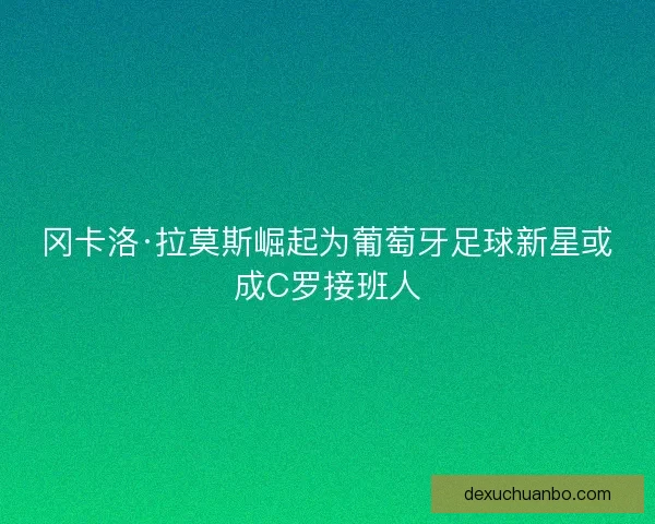 冈卡洛·拉莫斯崛起为葡萄牙足球新星或成C罗接班人 冈卡洛·拉莫斯崛起为葡萄牙足球新星或成C罗接班人